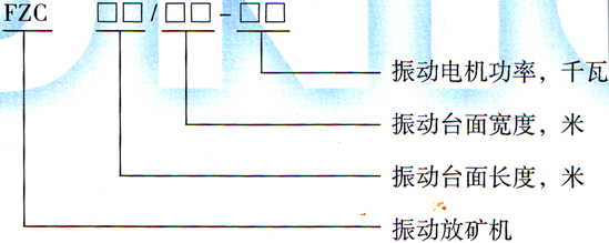 FZC型振動(dòng)放礦機型號圖